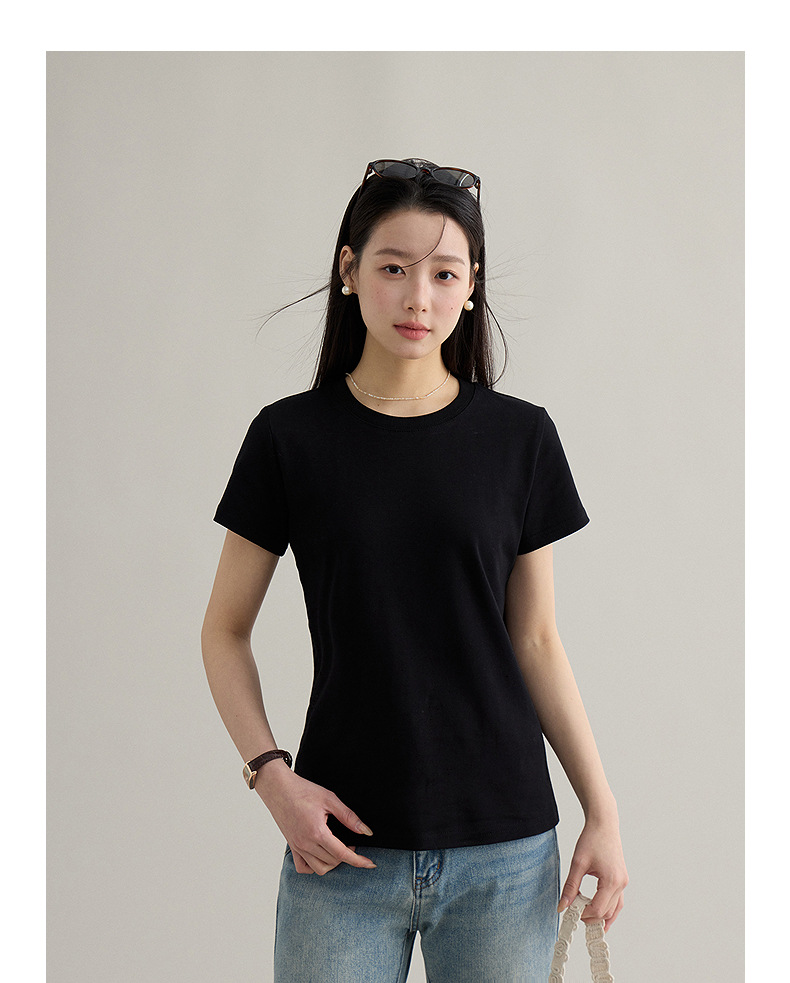 【 Blockbuster B: Super Comfortable Double-collar T-shirt with Upgraded Fabric 】 Spring short-sleeved T-shirt pic 45