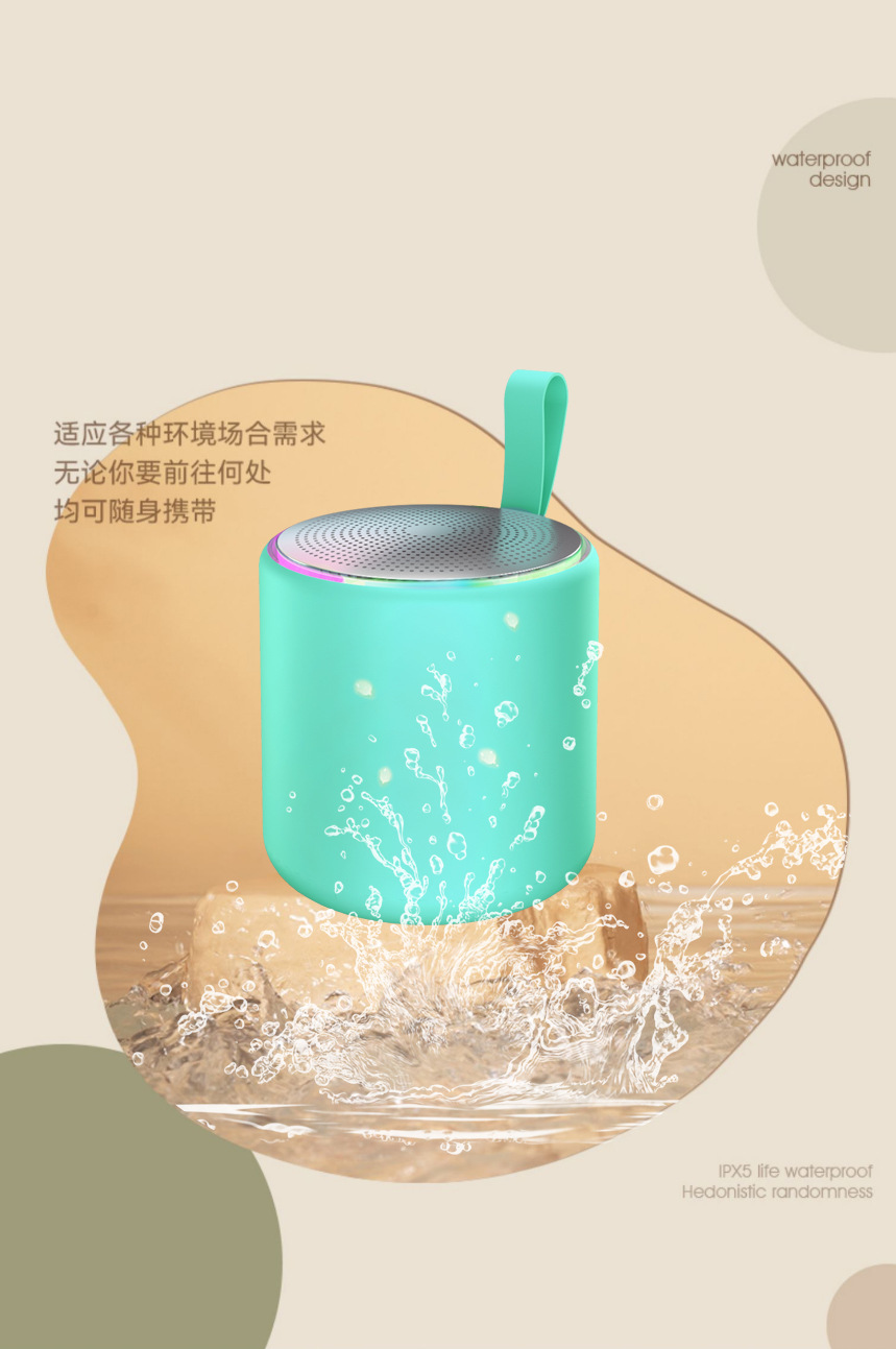 2025 New Bluetooth speaker, subwoofer, mini and fresh desktop speaker, high sound quality, portable for outdoor use pic 11