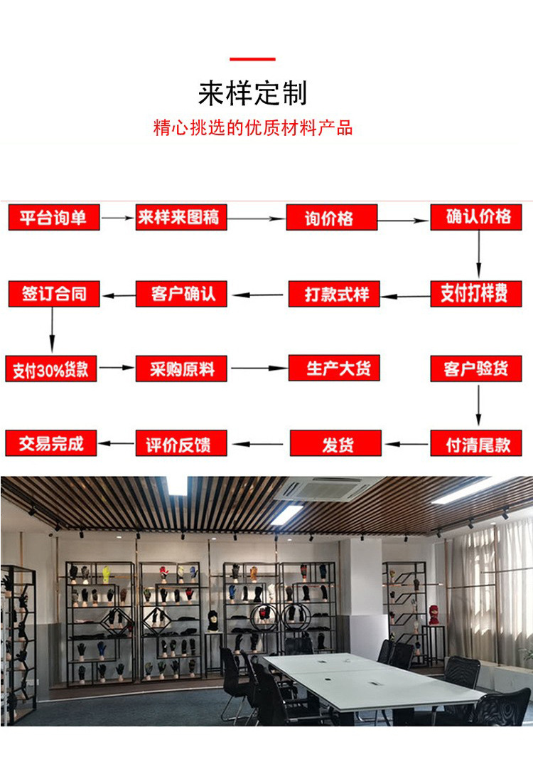 户外运动真皮防水防滑耐磨加绒加厚保暖源头厂家定制款滑雪手套详情13