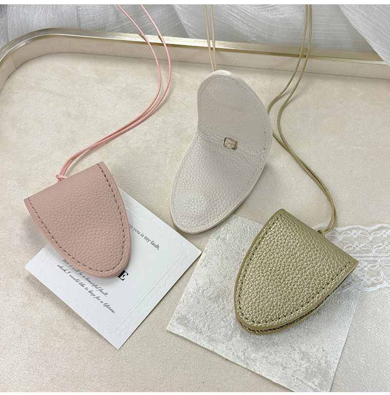 2025新款春天色pu皮革磁吸挂脖眼镜包项链韩系长款墨镜挂件眼镜夹详情4