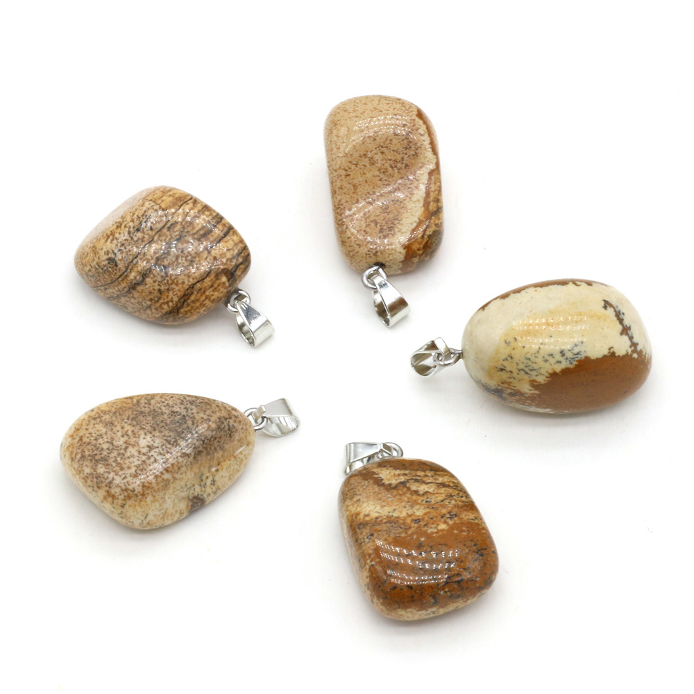 Cross-border exquisite natural stone irregularly shaped pendants, DIY jewelry accessories, handcrafted earrings and necklaces, wholesale and production pic 11