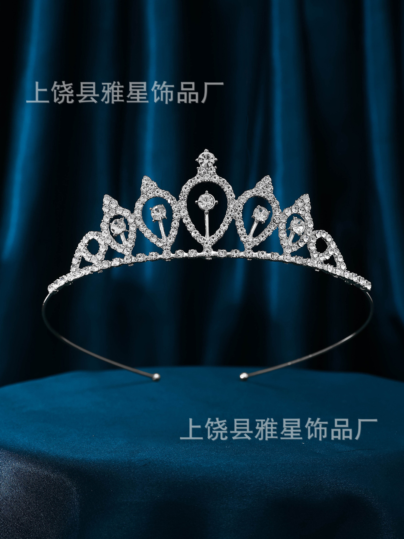 Novia corona de oro barroco estilo coreano tiara de hoja de arce de oro estilo de boda nueva princesa corona accesorios de novia pic 8