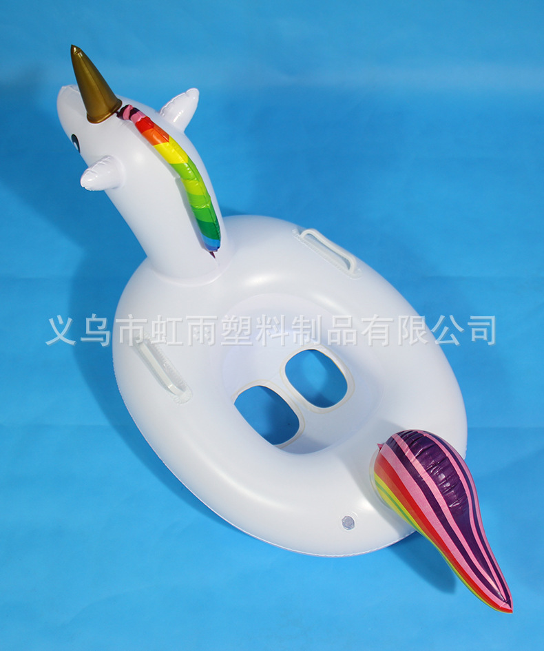 婴幼儿游泳艇趴艇 大号独角兽游泳艇 宝宝带坐艇小游艇厂家批发详情10