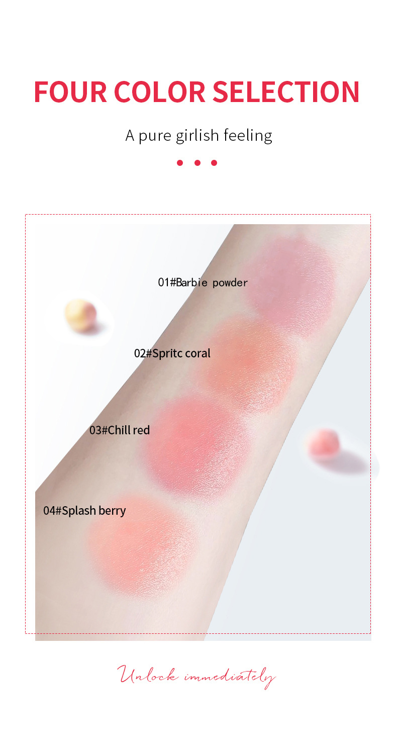 【跨境专供】ADMD果冻腮红棒唇颊两用显嫩提气色修饰脸部腮红棒详情11