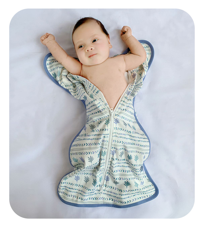 跨境夏季薄防惊跳包巾包巾包被新生儿用品a类待产包纯棉婴儿襁褓详情25