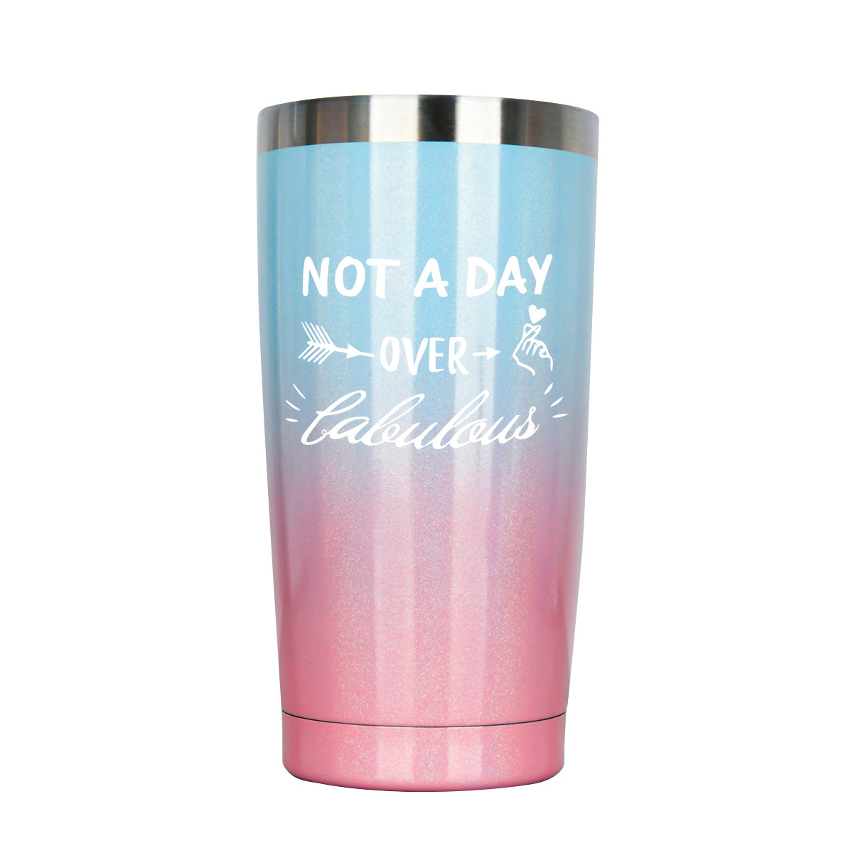 Cross-border NOT A DAY 304 stainless steel 20oz insulated cup, summer ice king cup, vacuum double-layer cup wholesale pic 4
