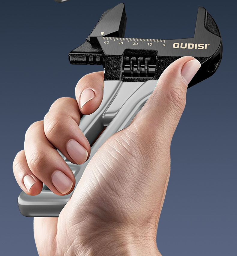 Otis short-handle multi-functional adjustable wrench, kitchen and bathroom disassembly and assembly high-torque bathroom short-handle adjustable wrench pic 26