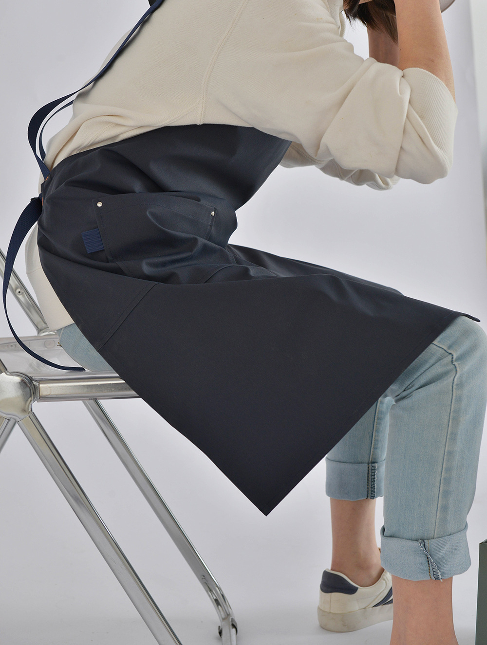 外贸工厂韩日防水式咖啡餐厅帆布围裙罩衣工作服围兜纯棉厨房制服详情35