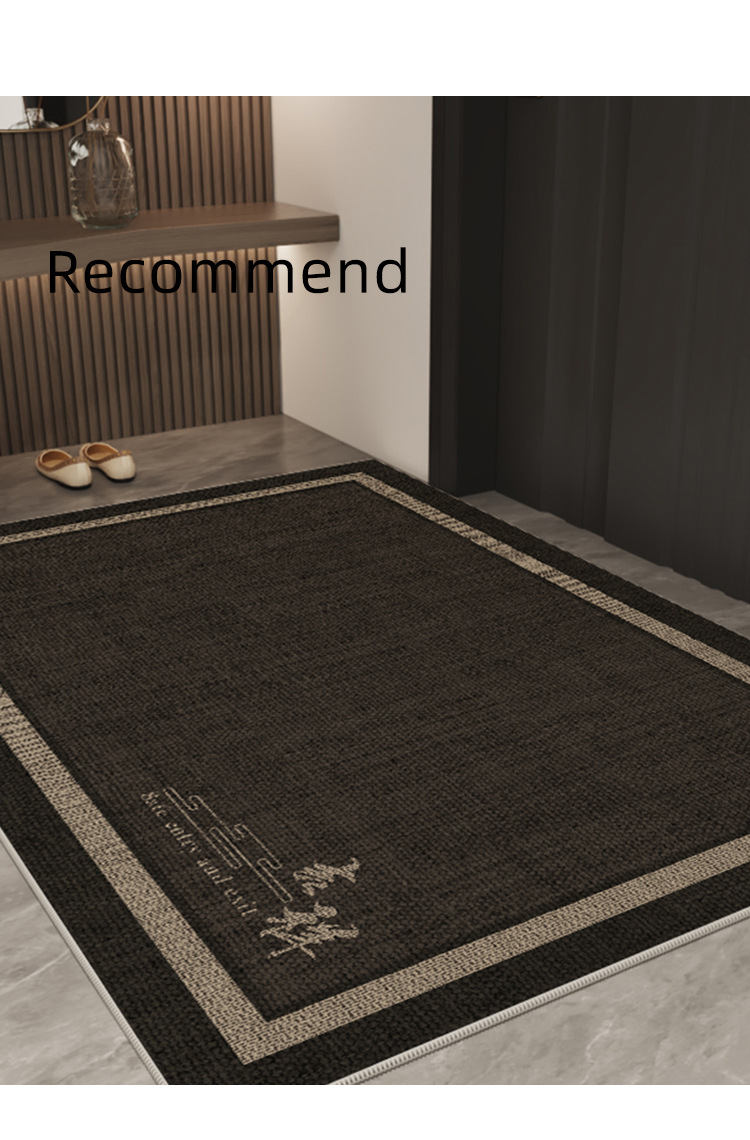 Entrance door floor mat, home light luxury and high-end feel, anti-slip foot mat for the main entrance of the villa, stain-resistant carpet for the entrance foyer pic 15