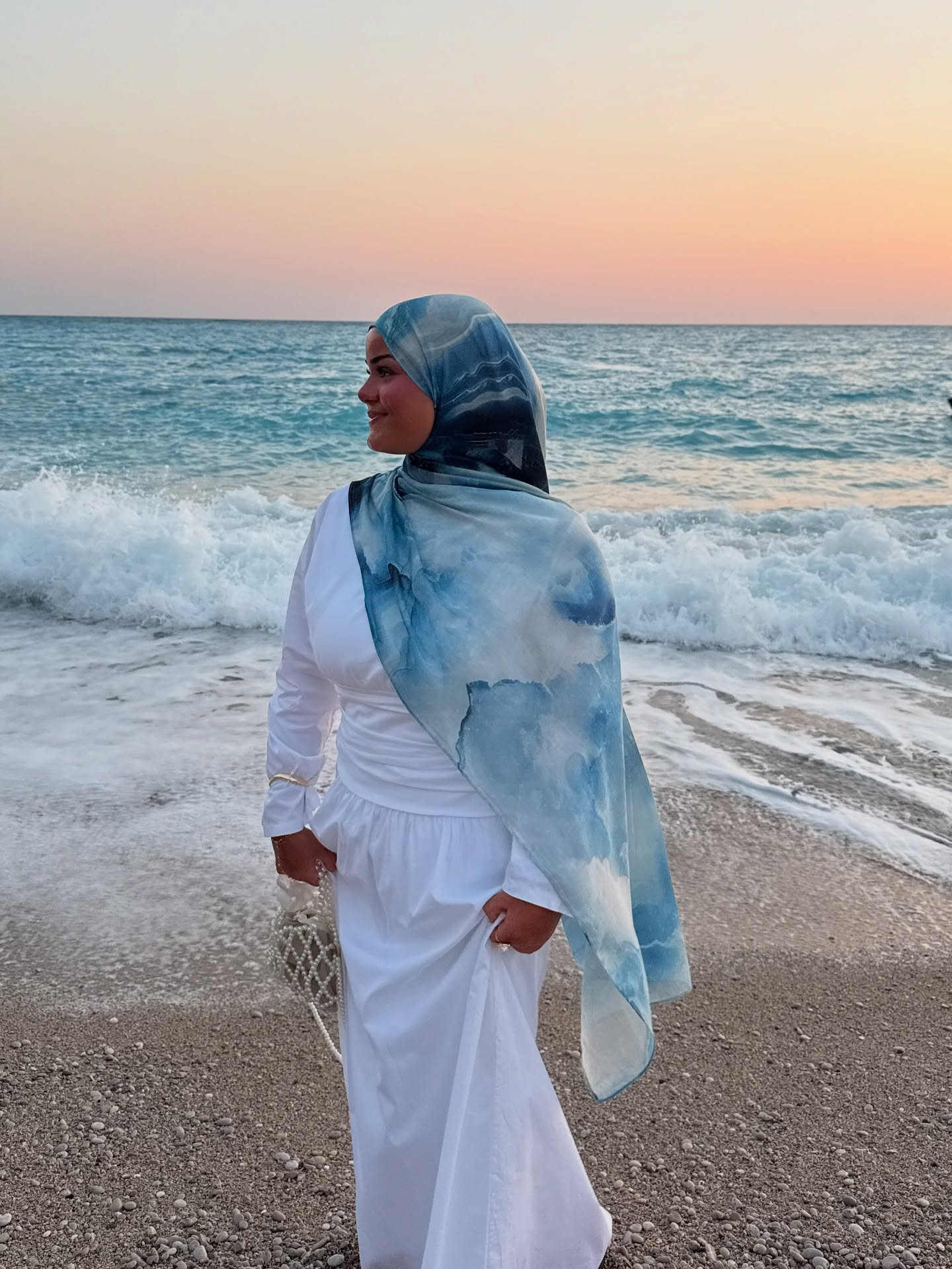 Hot-selling watercolor tie-dyed cotton scarf, Arabian modal cotton, Turkish Middle East headscarf, Internet celebrity style pic 8