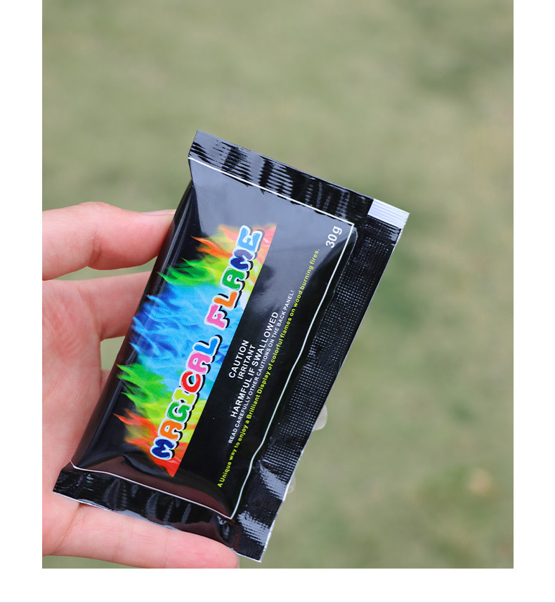 户外magic fire彩色火焰粉 魔法火焰变色剂派对沙滩篝火晚会用品详情3