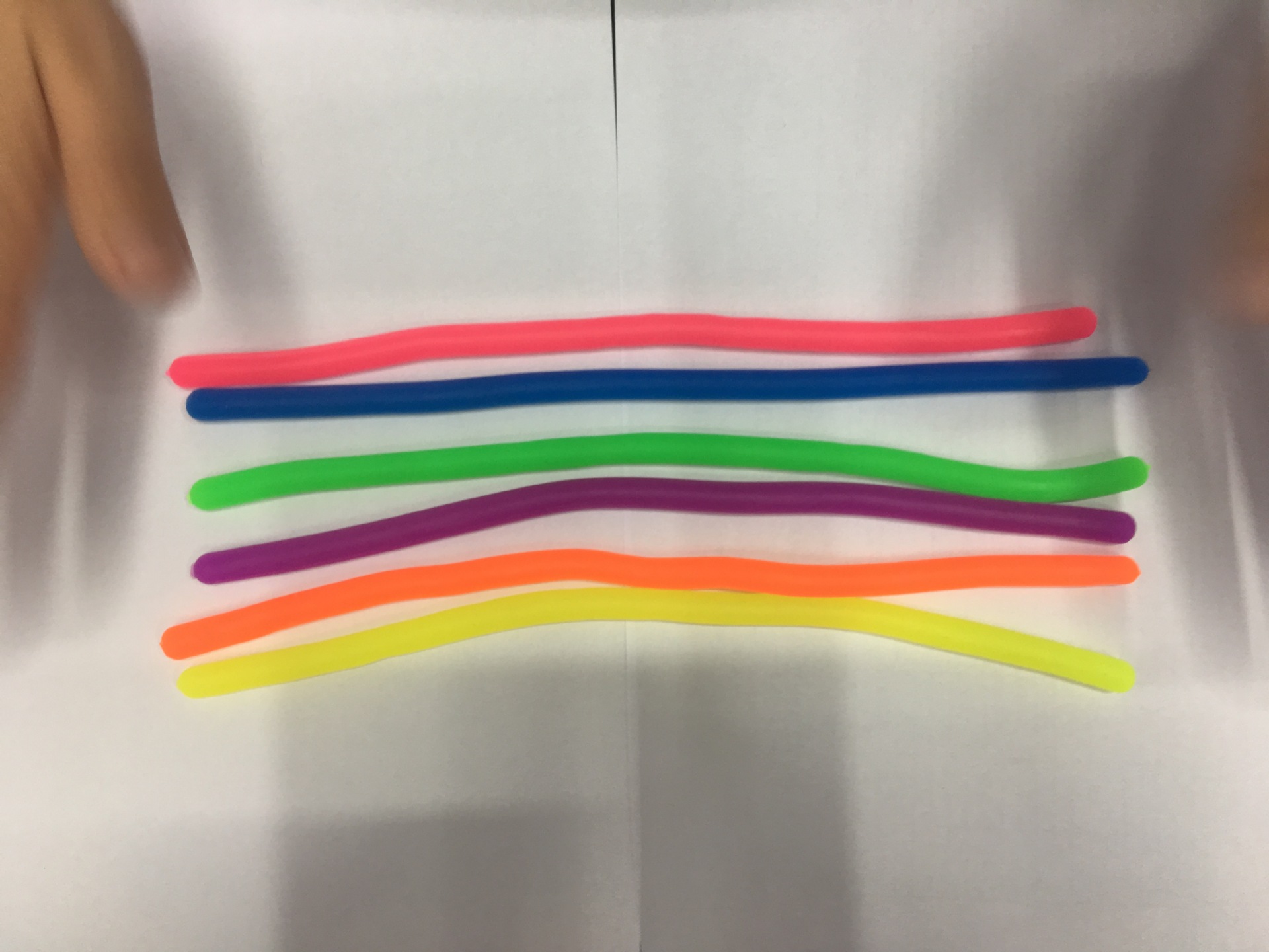 Cross-border color visual sensory stress relief tpr noodles, elastic rope, tension rope, release stress relief, cheerleading toys pic 10