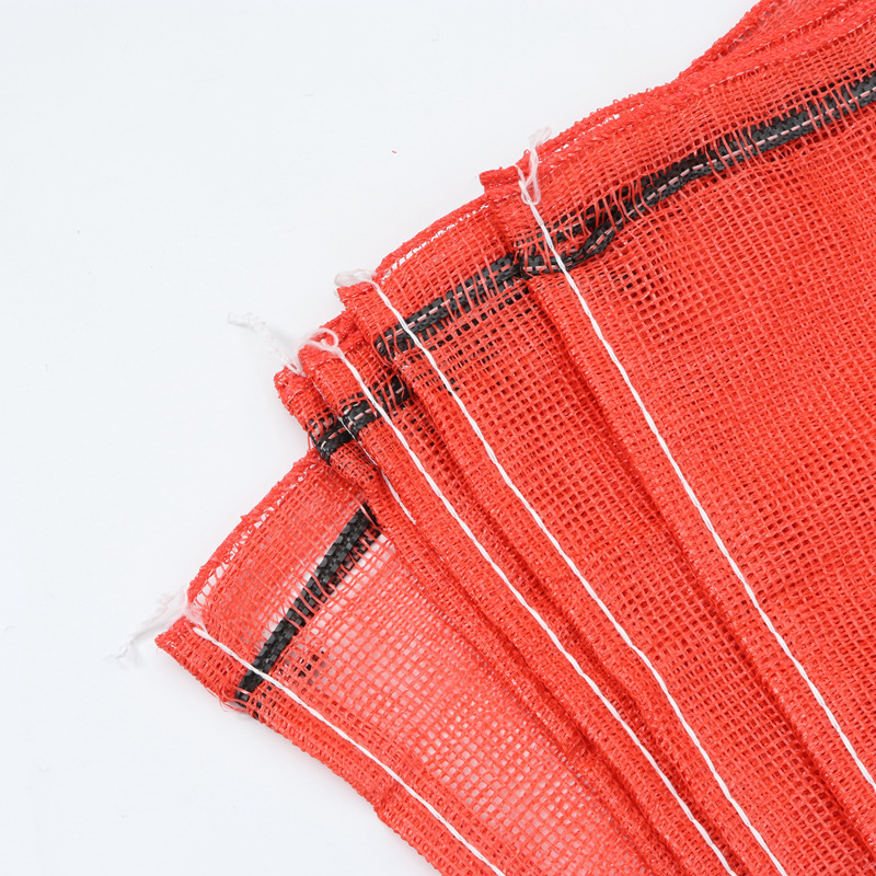 Customized PP plastic plain woven trademark net, eye bags, onion woven bags, vegetable and fruit net bags for foreign trade export pic 4