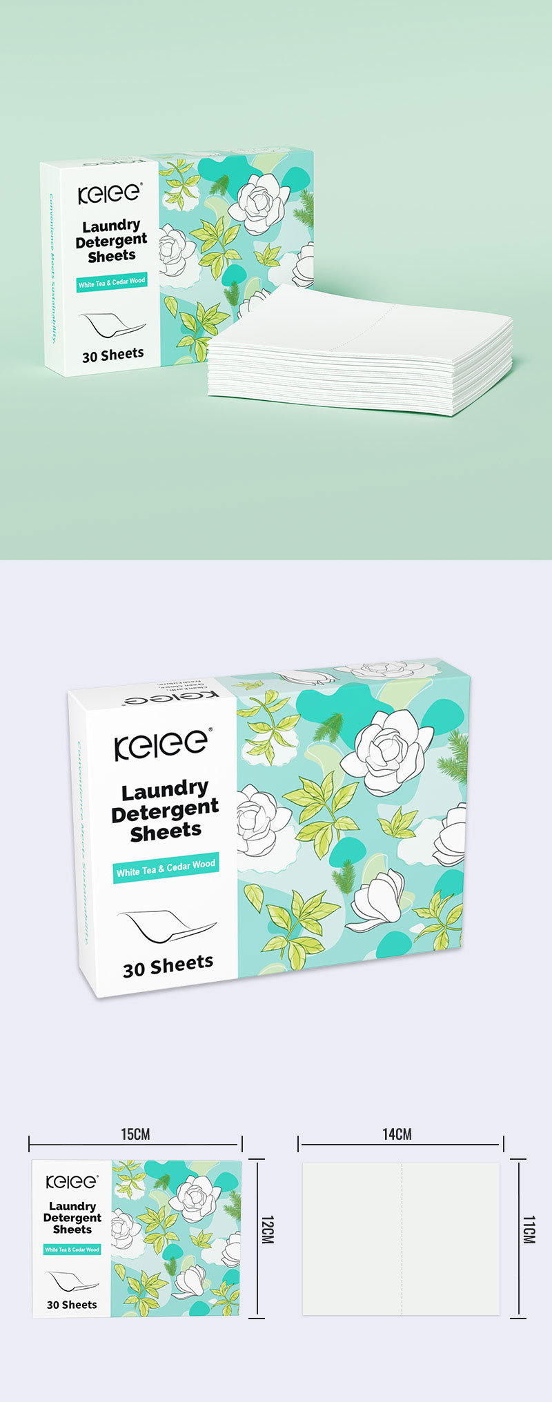 Super concentrated laundry tablets, long-lasting fragrance, white tea flower scent, powerful decontamination water formula, source factory pic 9