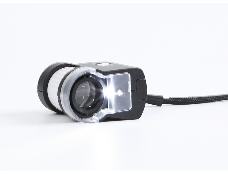 TH-6701C Portable 50x high-definition magnifying glass LED lamp mobile phone holder microscope photography for jewelry appraisal pic 15