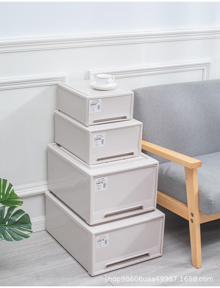 Wholesale thickened drawer storage cabinets, drawer-type storage and organization boxes, household clothing storage boxes, transparent shoe boxes pic 16
