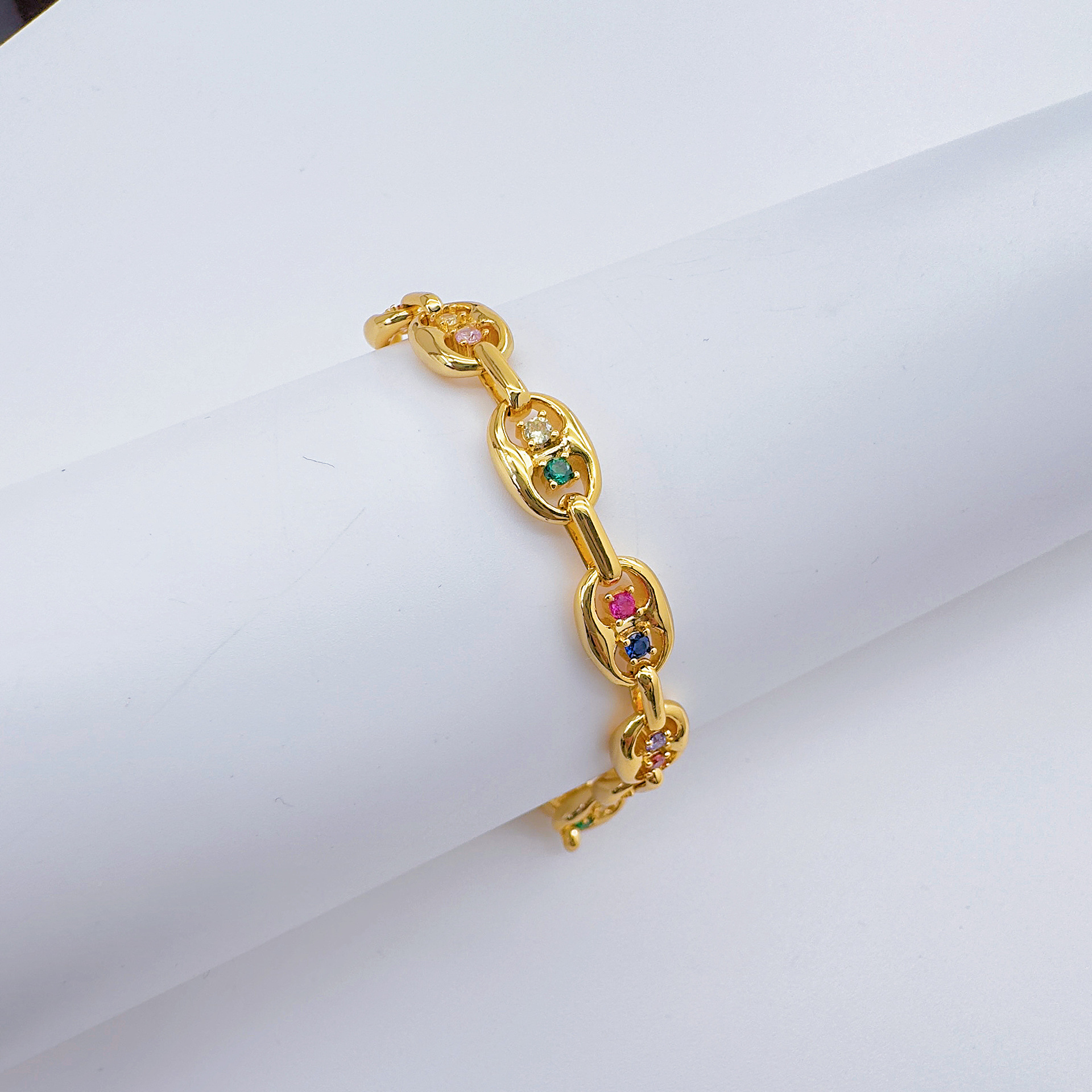 Celeste orfebrería europa y Estados Unidos zircon pulsera moda micro insertos de color 100 accesorios para mujeres de alta calidad sentido accesorios fábrica al por mayor pic 6