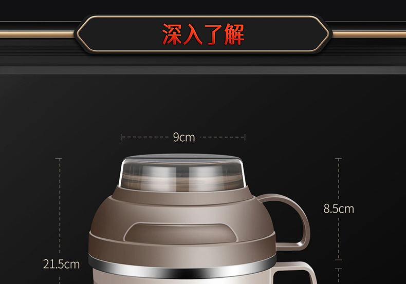 宿舍带盖泡面碗双层大容量饭盒便携饭菜快餐杯304不锈钢便当盒详情3