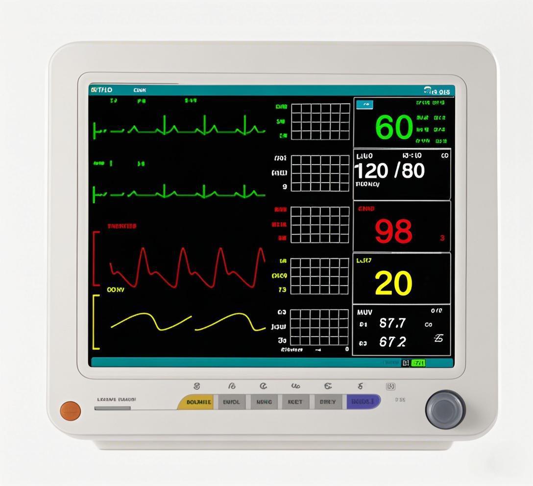 Cross-border exclusive PM12 multi-functional monitor, portable medical electrocardiogram monitor, six-parameter bedside detector pic 6