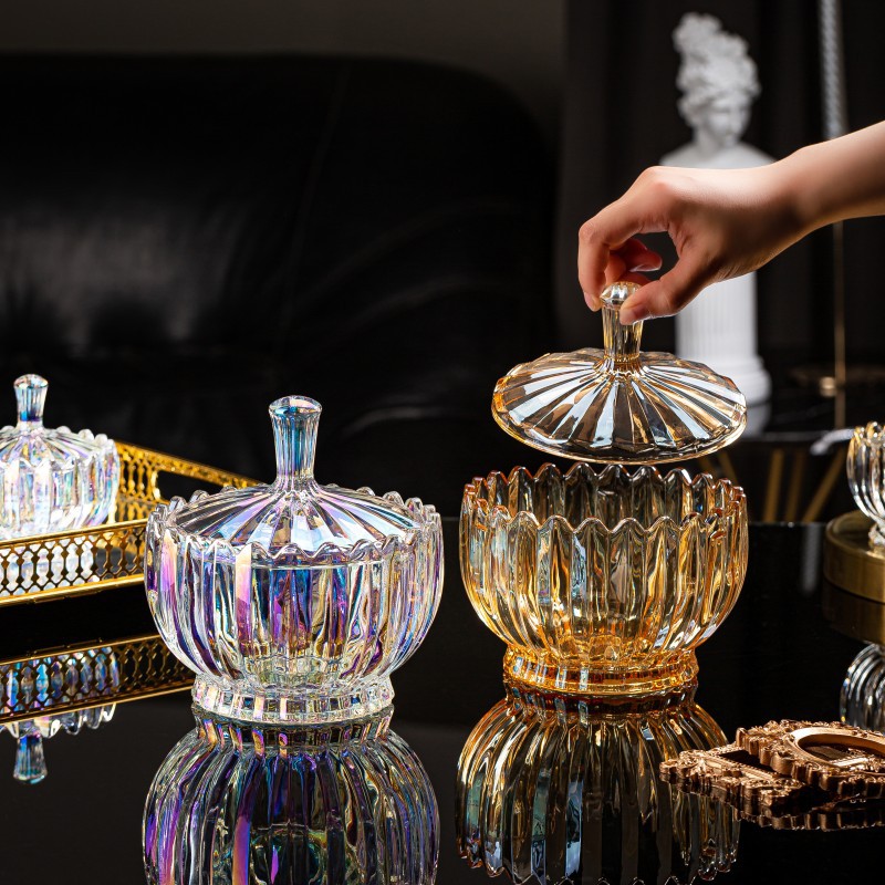 玻璃罐糖果罐香薰蜡烛罐干果罐收纳摆件储物盒首饰品盒消磁碗详情5