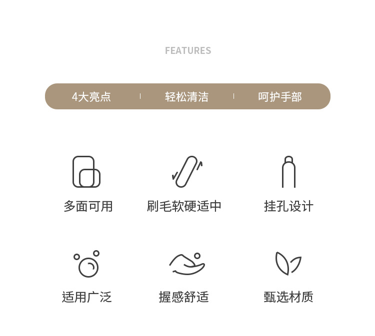 双刷头鞋刷无死角去污刷鞋专用神器不伤鞋多功能家用生胶软毛刷详情2