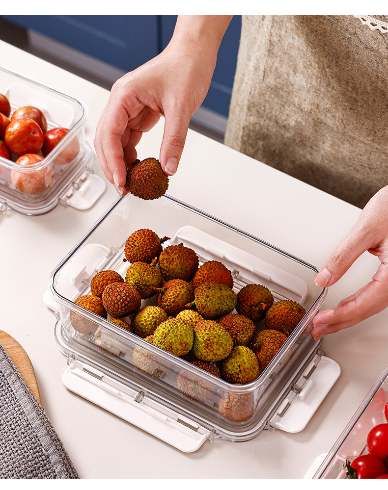 PET保鲜盒冰箱食品级水果蔬菜密封不漏冷冻收纳盒一件起批密封盒详情12