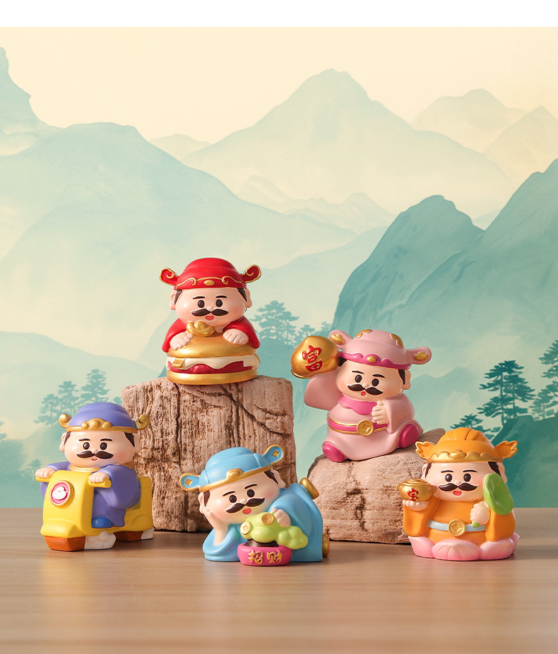 创意好运小财神摆件办公桌面玄学招财装饰工位解压治愈系生日礼物详情6