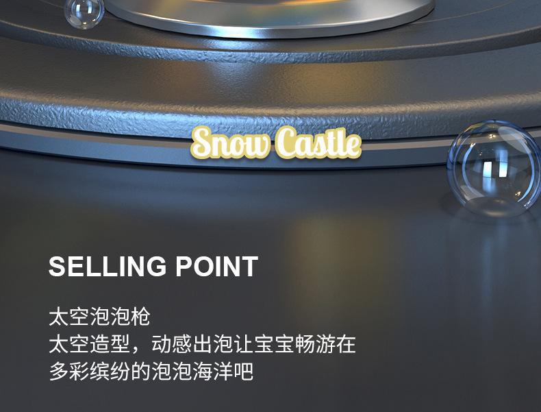 跨境儿童40孔火箭筒灯光全自动手持泡泡枪MINI版加特林电动吹泡泡详情2