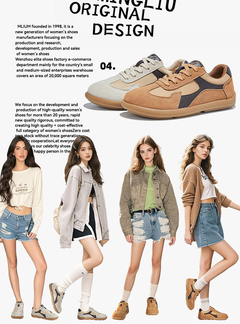真皮复古小白鞋女2025秋季新款平底歪头运动鞋休闲女鞋百搭鞋子女详情16
