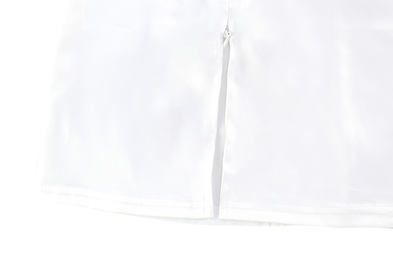 欧美亚马逊修身显瘦轻奢气质宫廷风高级缎面披风袖礼服连衣裙短裙详情17