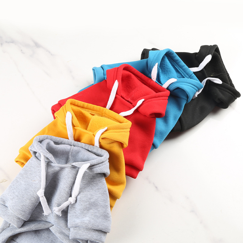 Otoño e invierno peluche de oro cremallera de bolsillo sudaderas grandes y medianas para perros perros ropa de gato fardo suministros para mascotas pic 27