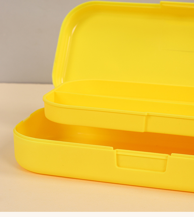 爆款莫兰迪简约文具盒小学生多功能双层卡通高颜值黑科技铅笔盒详情10