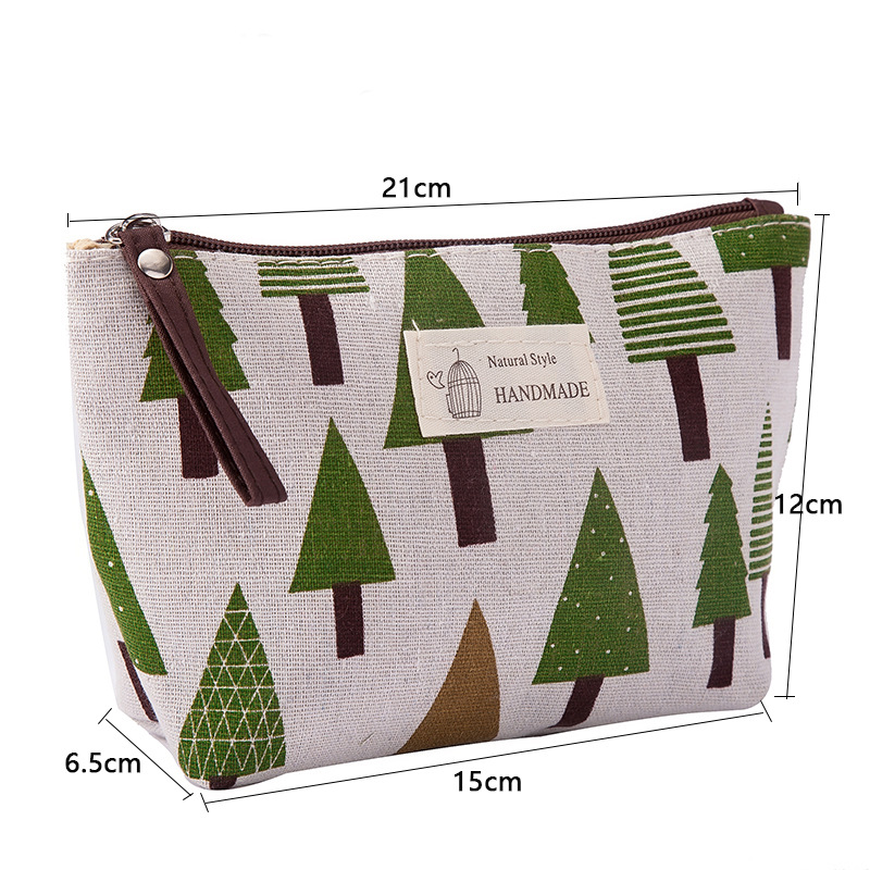 多功能帆布卡包钥匙包手机包洗漱包 布艺拉链零钱包化妆品收纳包详情7