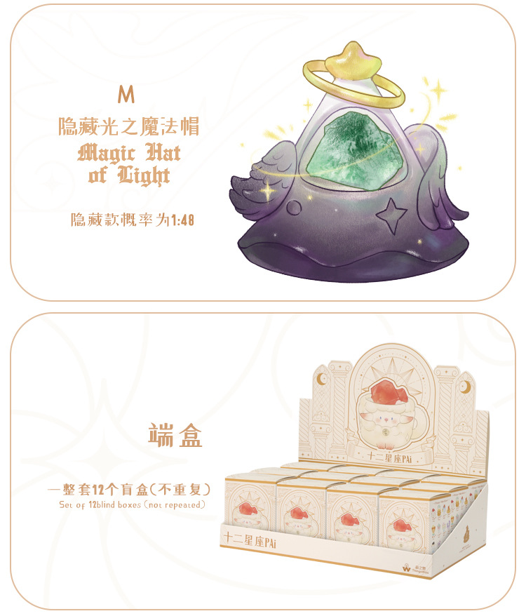 New zodiac blind box cartoon creative design, crystal decorative items, desktop resin handicrafts blind box pic 15
