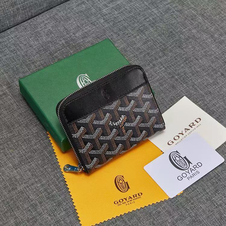 The new Goya Dogtooth zipper short wallet Y-letter coin purse with multi-functional card holder storage pic 13