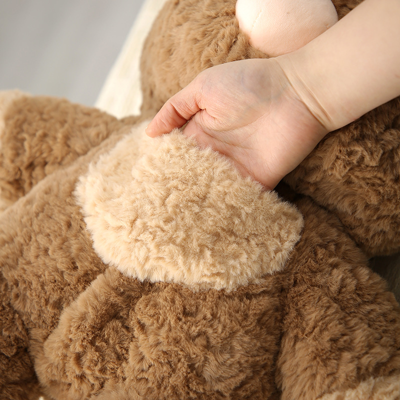 新款可爱小熊毛绒双肩包百搭甜美毛绒包包卡通玩偶公仔趴趴包批发详情6