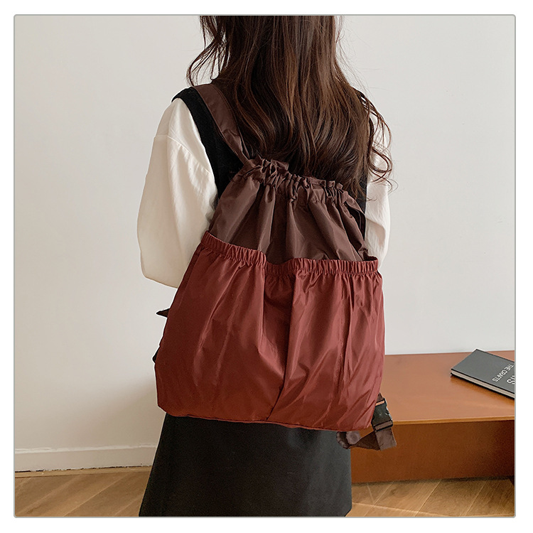 新款单肩包托特双肩折叠包手提简约通勤大容量时尚便携详情42