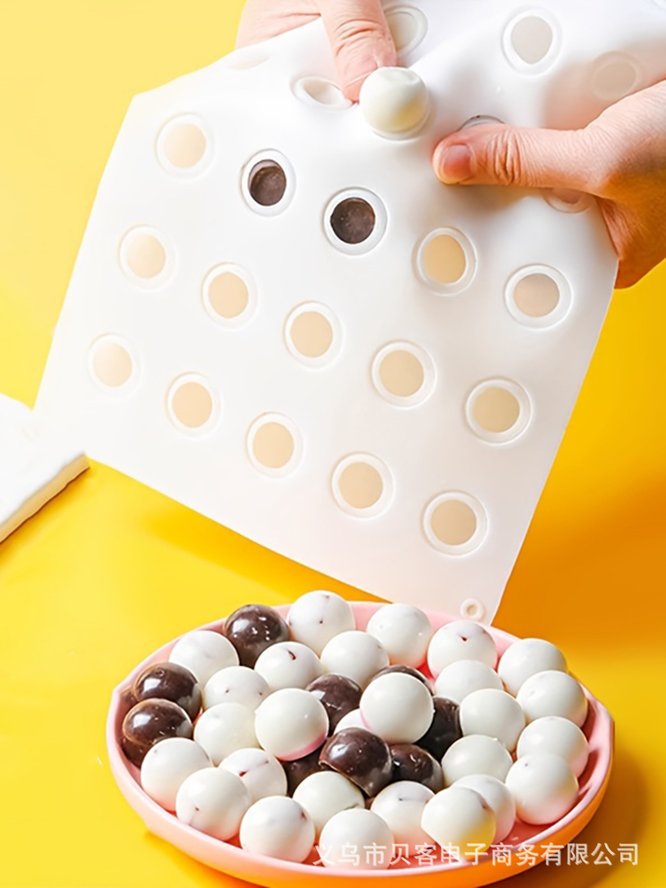 35g mooncake runny filling mold, bowl cake filling, small semi-spherical silicone mousse mold for baking pic 1