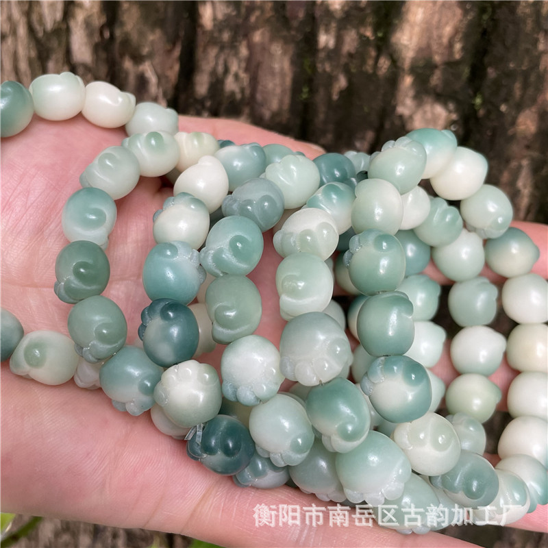 Meat cat PAWS, Bodhi prayer beads, cultural collectibles, Bodhi root ornaments, succulents, charcoal-grilled cat PAWS, charcoal-grilled cat PAWS, green cat PAWS pic 2