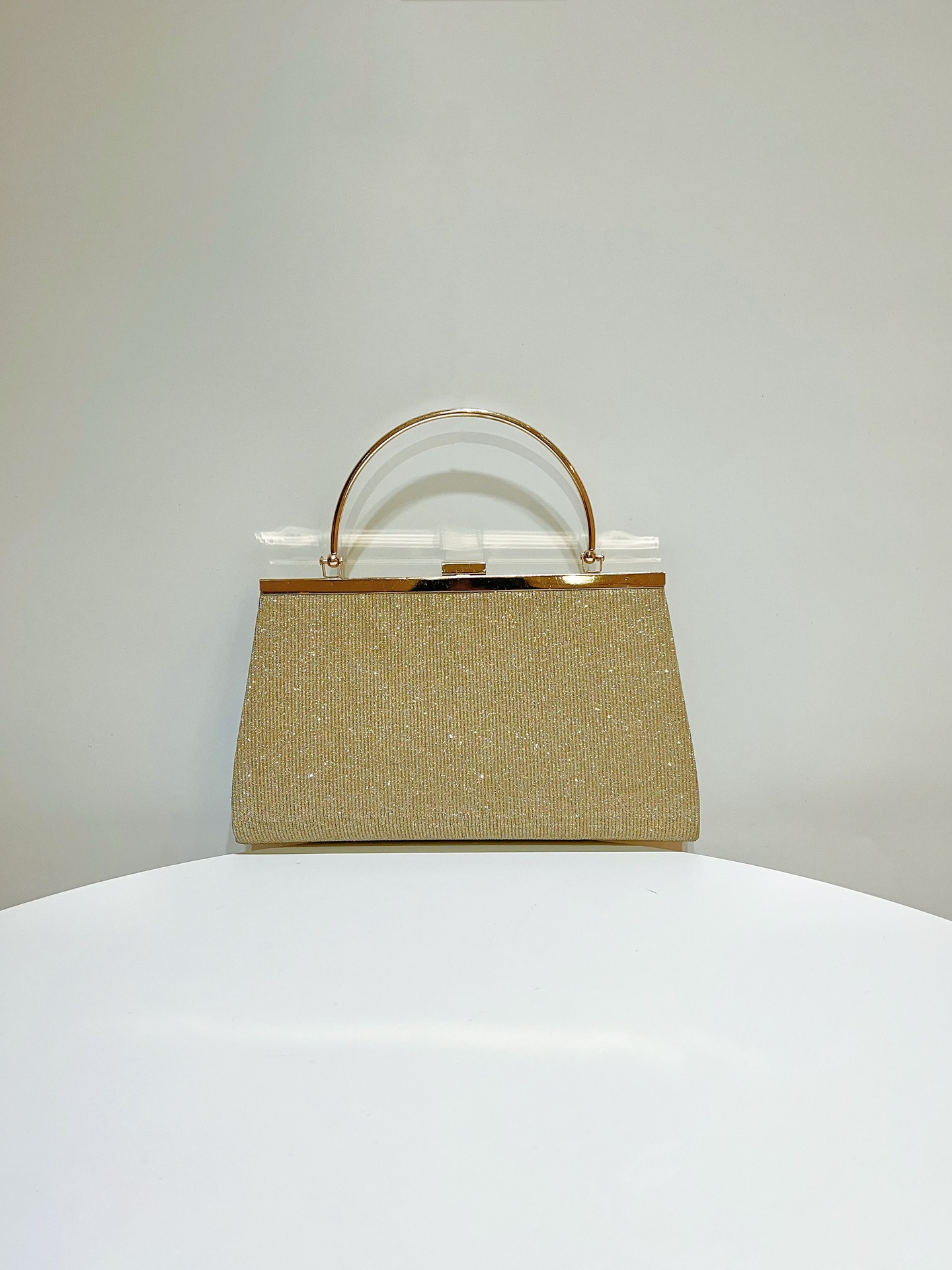 新款闪亮皱褶大容量手提包女公主包斜跨包晚宴包礼服包KTV手袋小详情15