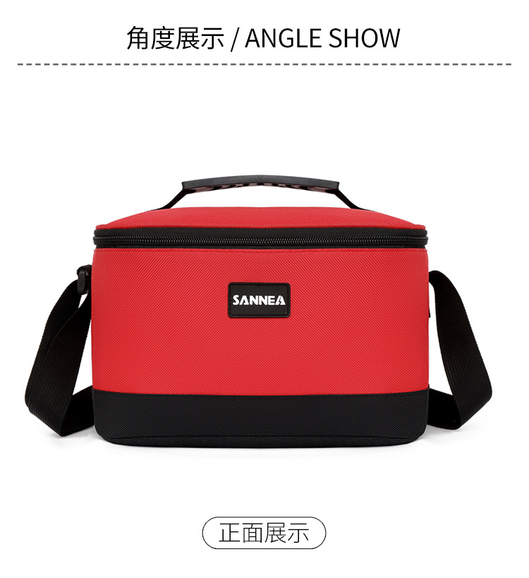 Wholesale aluminum foil lunch bags, waterproof ice packs, hand-held lunch box bags, thickened striped bento bags, insulated bags, cross-border pic 36