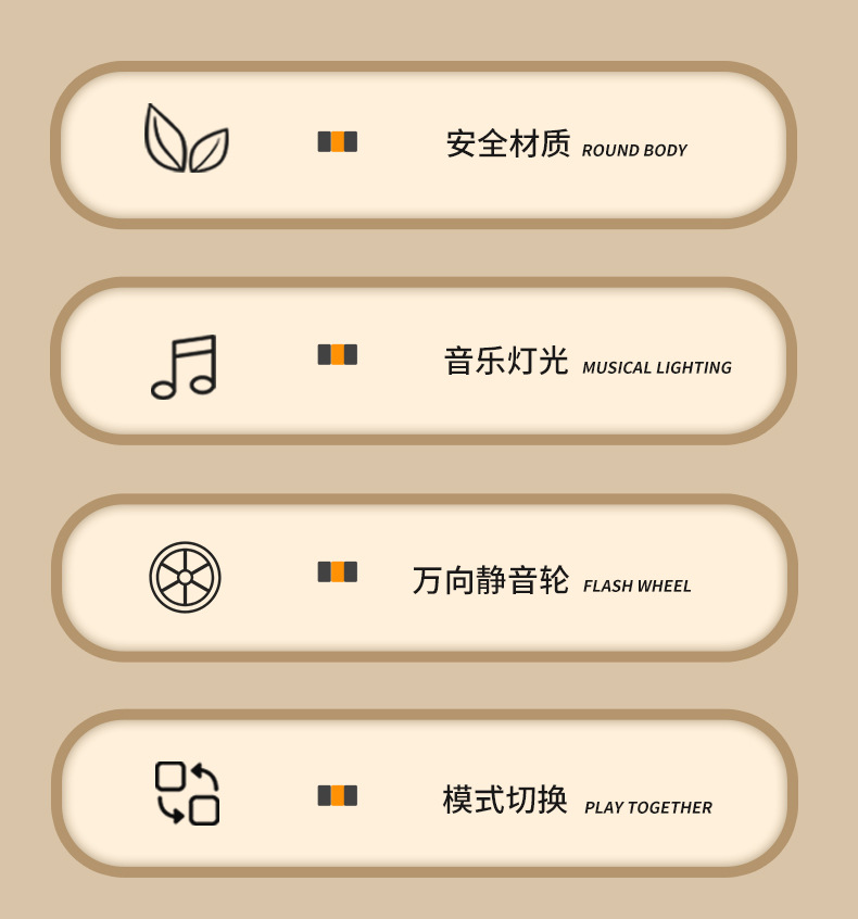 学步车婴儿防o型腿多功能宝宝防侧翻小孩学走路脚步车手推助步车详情3