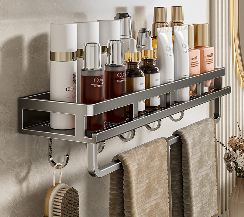 卫生间置物架免打孔浴室洗漱台洗澡洗手间壁挂式墙上厕所收纳架子详情10