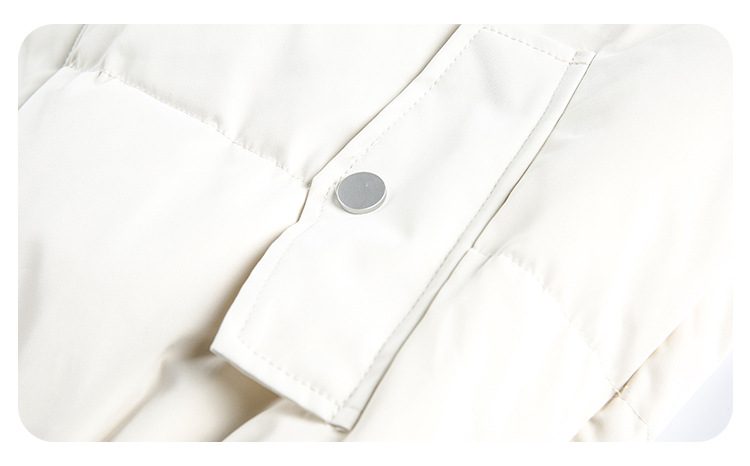 CATTEE美式复古90白鸭绒毛领连帽羽绒服男女冬季防寒保暖短外套潮详情20