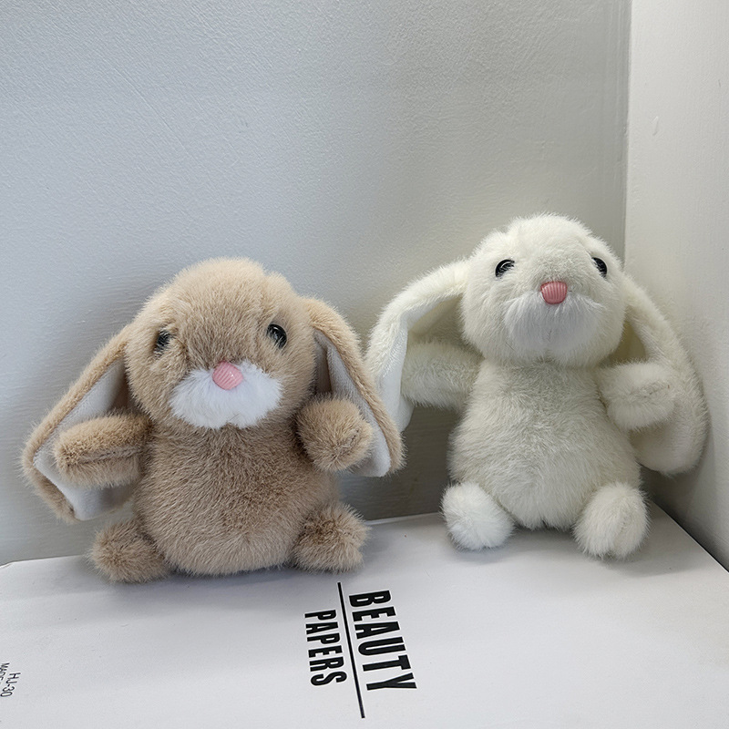 Sweet little rabbit dolls, comforting and accompanying long-haired, big-eared rabbit plush toys, keychains, bags, pendants, figurines, gifts pic 6