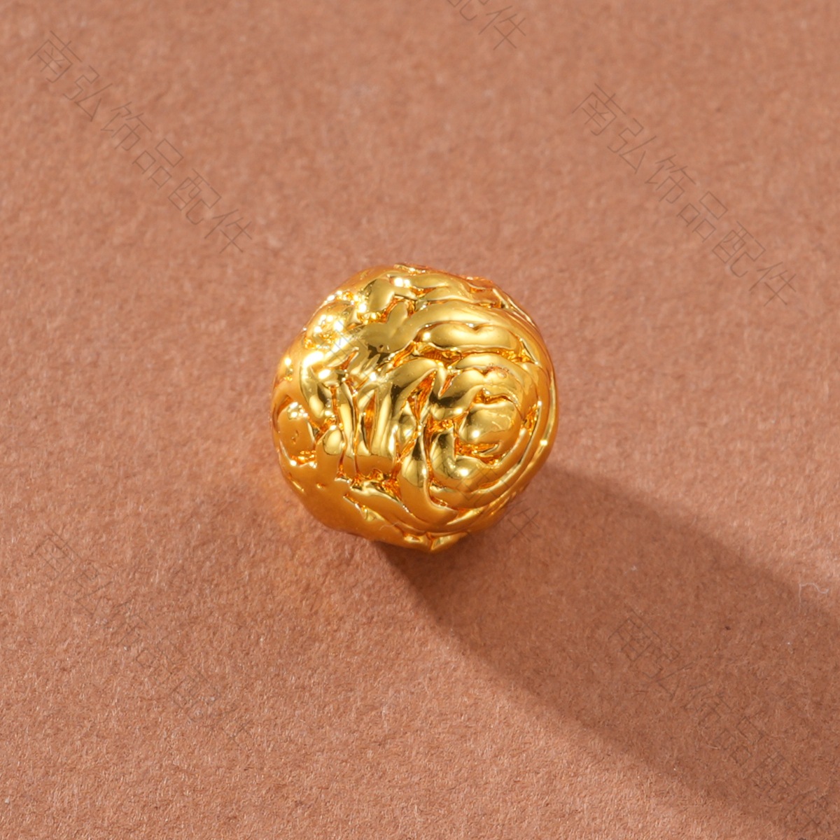 Ancient-style Vietnamese sand gold color-preserving rose large spacer beads high-end DIY bracelet necklace jewelry accessories pic 13