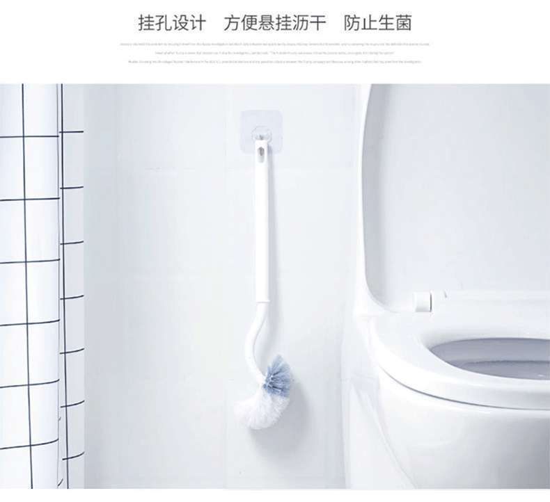 马桶刷家用无死角刷厕所刷子软毛长柄卫生间洁厕刷壁挂坐便清洁刷详情11