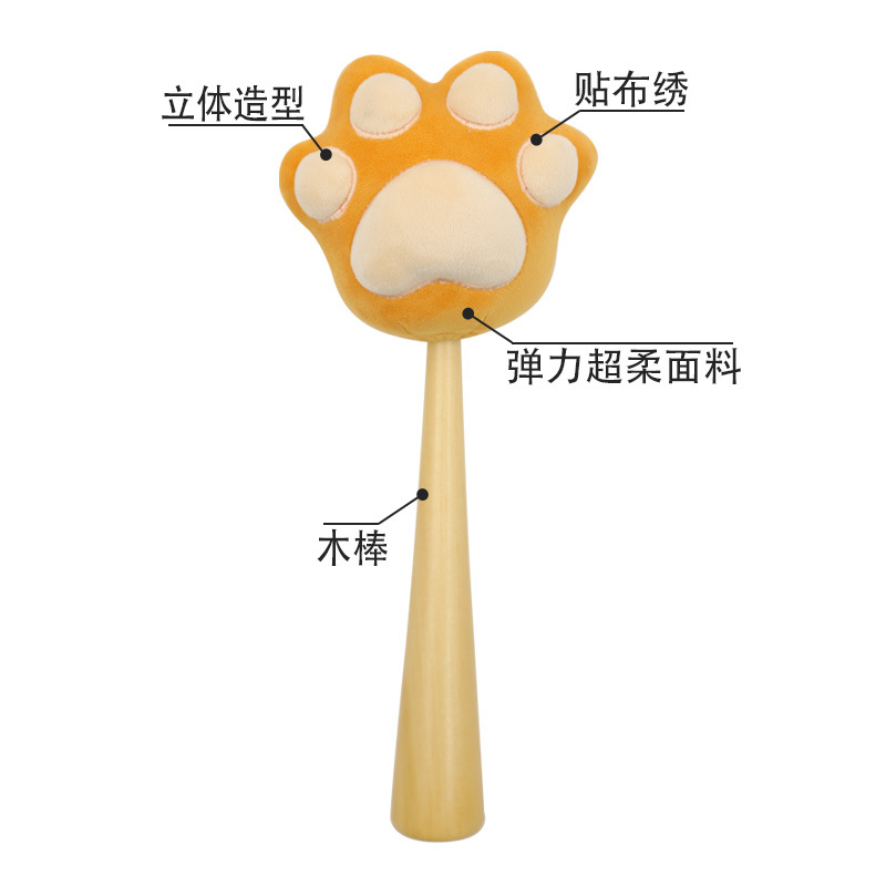 卡通可爱猫爪按摩捶康乐屋创意敲背锤毛绒小锤子捶背棒敲背棒订货详情5