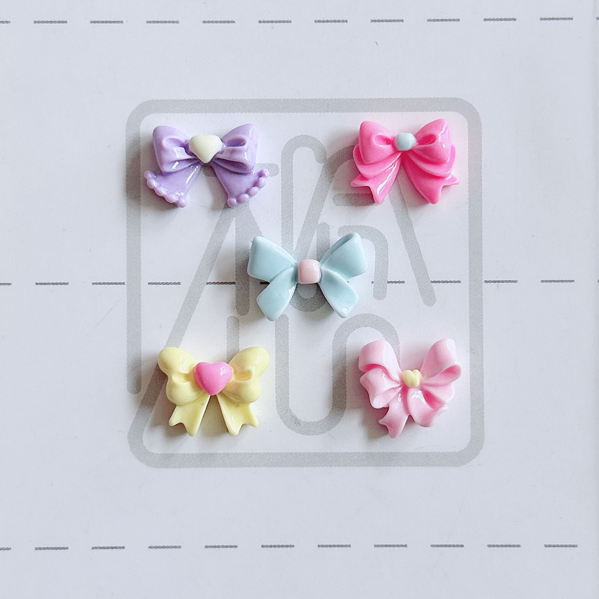 COM Glossy mini, unique and small bow handmade hair clips, hair accessories, diy decorative resin accessories pic 15