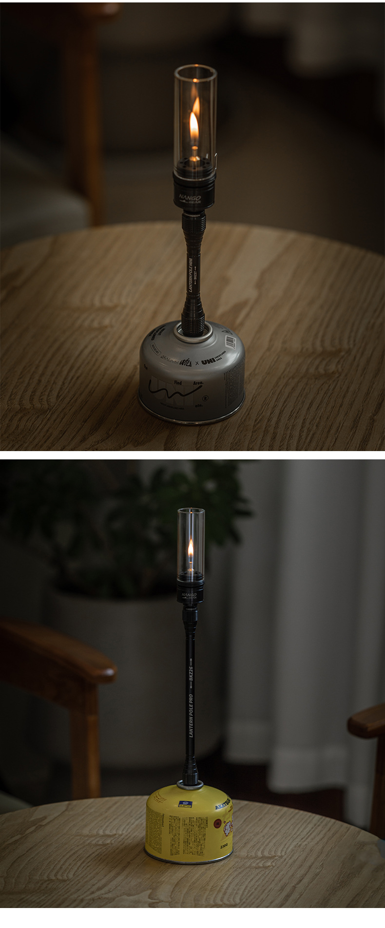 Koman BKZ26 Blackened long aluminum alloy gas lamp height-increasing pole, outdoor camping accessory, ambient light extension pole pic 7